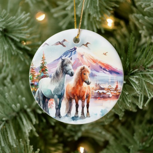 Merry Christmas - 7 Keramisch Ornament (Boom)