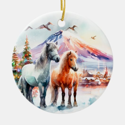 Merry Christmas - 7 Keramisch Ornament (Voorkant)