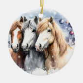 Merry Christmas - 8 Keramisch Ornament (Voorkant)