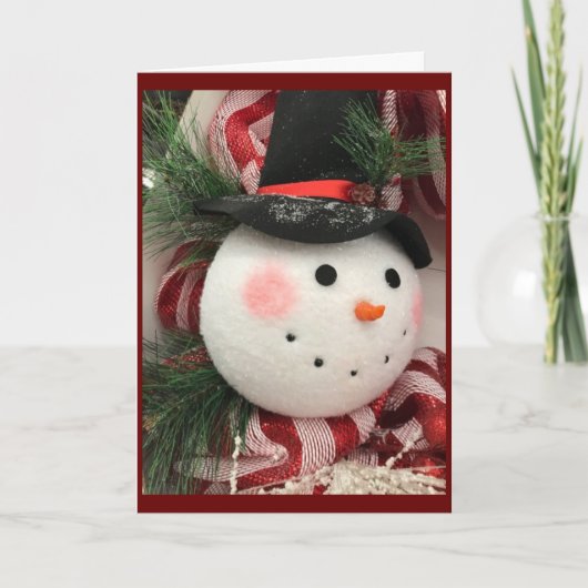 "MERRY CHRISTMAS & A HAPPY NEW YEAR" KAART (Voorkant)