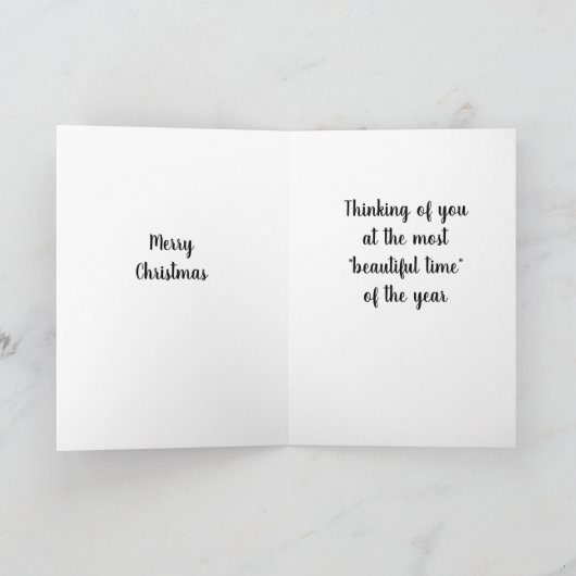 "MERRY CHRISTMAS & A HAPPY NEW YEAR" KAART (Binnen)