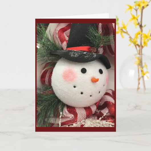 "MERRY CHRISTMAS & A HAPPY NEW YEAR" KAART (Gele Bloem)