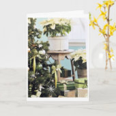 "MERRY CHRISTMAS & A HAPPY NEW YEAR" KAART (Gele Bloem)