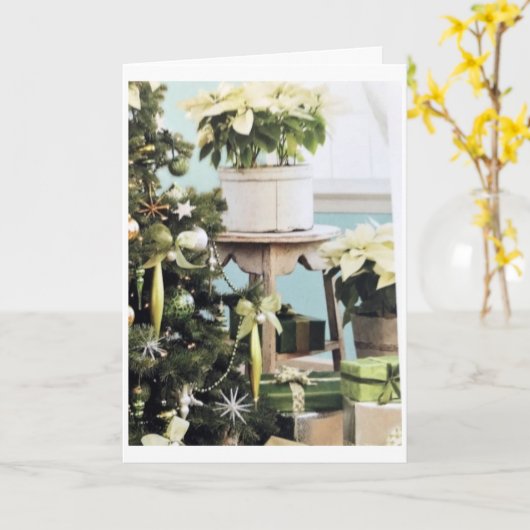 "MERRY CHRISTMAS & A HAPPY NEW YEAR" KAART (Gele Bloem)