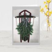 "MERRY CHRISTMAS & A HAPPY NEW YEAR" KAART (Gele Bloem)