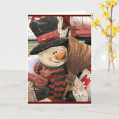 "MERRY CHRISTMAS & A HAPPY NEW YEAR" KAART (Gele Bloem)