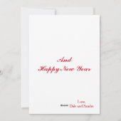 Merry Christmas A Labradoodle with a Santa hat on Feestdagenkaart (Achterkant)