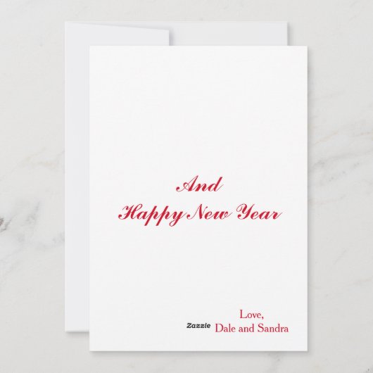 Merry Christmas A Labradoodle with a Santa hat on Feestdagenkaart (Achterkant)