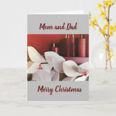 MERRY CHRISTMAS AAN DE OUDERS VAN mijn BESTE VERMO Kaart (Gele Bloem)