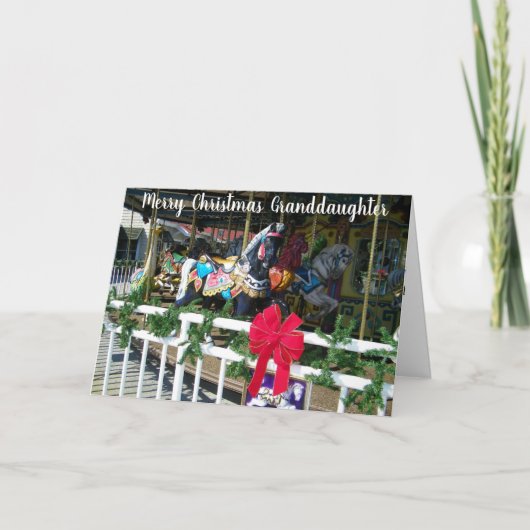 MERRY CHRISTMAS AAN ONS ***GRANDDAUGHTER** FEESTDAGEN KAART (Voorkant)