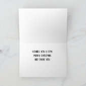 MERRY CHRISTMAS AAN ONZE DOG CARE GIVER FEESTDAGEN KAART (Binnen)