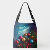Merry Christmas Aangepaste gepersonaliseerde tekst Crossbody Tas (Voorkant)