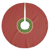 Merry Christmas Aangepaste tekst Kerstboom Rok (Voorkant)