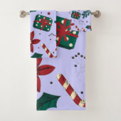 Merry Christmas Abstract Pattern Bad Handdoek (Insitu)