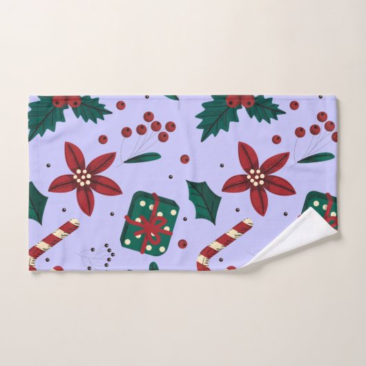 Merry Christmas Abstract Pattern Bad Handdoek (Handdoek)