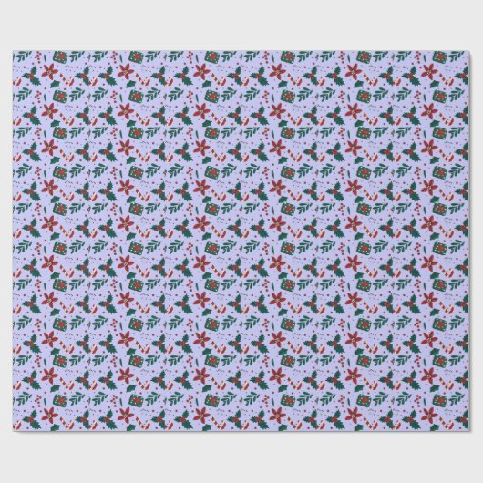 Merry Christmas Abstract Pattern Cadeaupapier (Vlak)