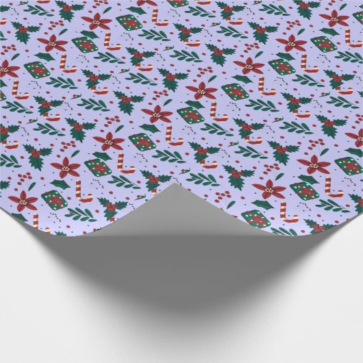 Merry Christmas Abstract Pattern Cadeaupapier (Hoek)