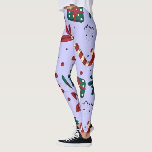 Merry Christmas Abstract Pattern Leggings (Links)