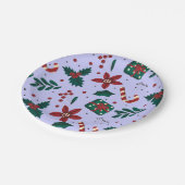 Merry Christmas Abstract Pattern Papieren Bordje (Gekanteld)