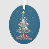 Merry Christmas Accountant Santa Xmas Tree CPA Acc Ornament (voorkant)