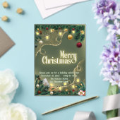 Merry Christmas  Acryl Uitnodigingen (Insitu (Huwelijk))