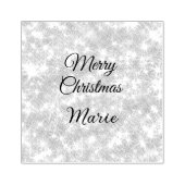 Merry Christmas add naam rode sprankeling glitter Rubberstempel (Afrduk)