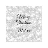 Merry Christmas add naam rode sprankeling glitter  Zelfinktende Stempel (Design)