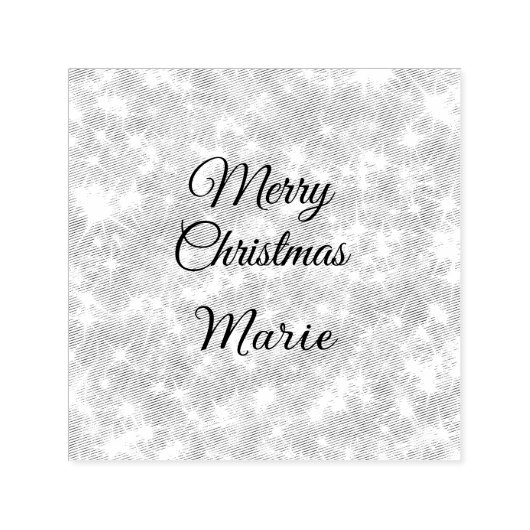 Merry Christmas add naam rode sprankeling glitter  Zelfinktende Stempel (Design)