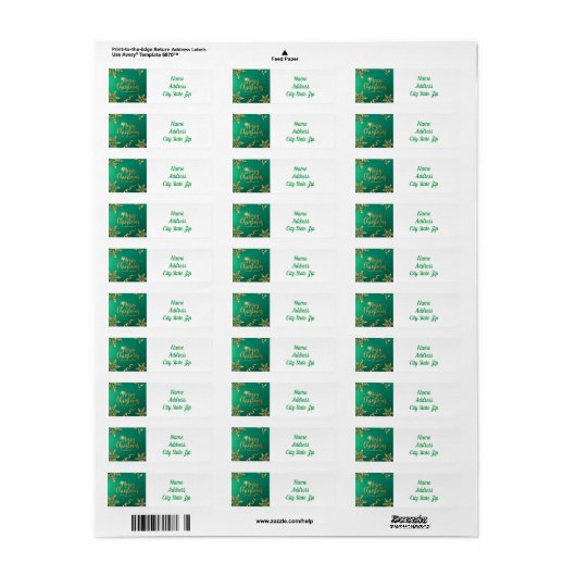 *MERRY CHRISTMAS* ADDRESS ETIKET (Full Sheet)