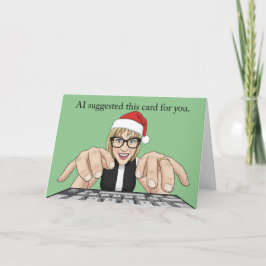 Merry Christmas AI Artificial Intelligence Humor Feestdagen Kaart