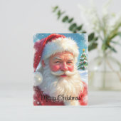 Merry Christmas AI Generated Santa Clause Briefkaart (Staand voorkant)