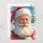 Merry Christmas AI Generated Santa Clause Briefkaart (Voorkant / Achterkant)