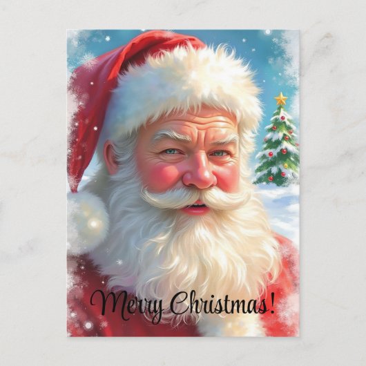 Merry Christmas AI Generated Santa Clause Briefkaart (Voorkant)