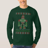 Merry Christmas AI Robot T-shirt (Voorkant)