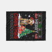 Merry Christmas Airedale Terrier Hondenliefhebber  Fleece Deken (Voorkant (Horizontaal))