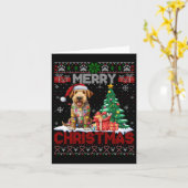 Merry Christmas Airedale Terrier Hondenliefhebber  Kaart (Gele Bloem)