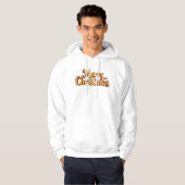 Merry Christmas als Goldener Schriftzug  Hoodie (Voorkant volledig)