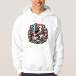 Merry Christmas Amerikaanse stijl Hoodie