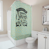 Merry Christmas and a Happy New Year Douchegordijn (In situ)