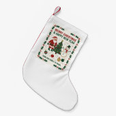 Merry Christmas and a Happy New Year Kleine Kerstsok (Voorkant (Hangend))