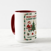 Merry Christmas and a Happy New Year Mok (Voorkant links)
