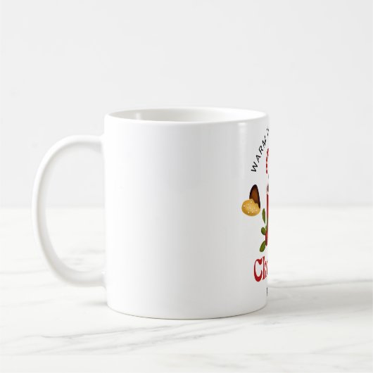 Merry Christmas and Happy Holidays Ceramic Mug Koffiemok (Links)