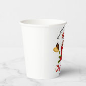 Merry Christmas and Happy Holidays  Papieren Bekers (Rechts)