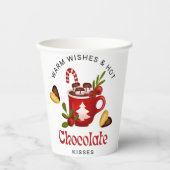 Merry Christmas and Happy Holidays  Papieren Bekers (Voorkant)