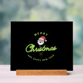 Merry Christmas and Happy New Year Acryl Bord (Neutraal)