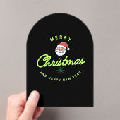 Merry Christmas and Happy New Year Acryl Uitnodigingen (Insitu (Draagbaar))