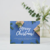 Merry Christmas and Happy New Year Briefkaart (Staand voorkant)