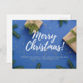 Merry Christmas and Happy New Year Briefkaart (Voorkant / Achterkant)