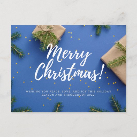 Merry Christmas and Happy New Year Briefkaart (Voorkant)