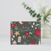 Merry Christmas and happy New year  Briefkaart (Staand voorkant)